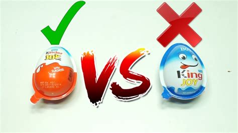 Real Kinder Joy Vs Fake Kinder Joy With Free Toys Inside